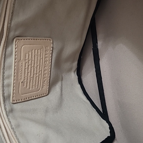 Coach Legacy Weekend Ticking Zippered Tote Bag - Picture 11 of 16